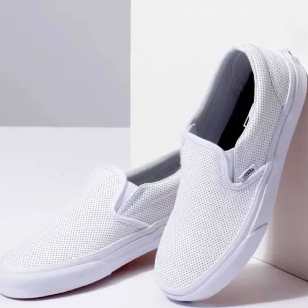 White perforated vans